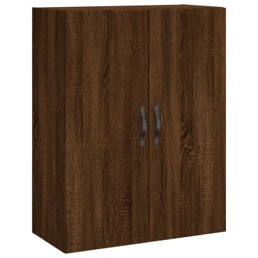 vidaXL Ντουλάπι Καφέ Δρυς 69,5x34x180cm από Επεξεργασμένο Ξύλο 1 τεμ.
