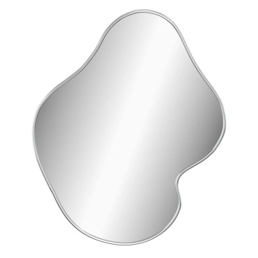 vidaXL Καθρέφτης Τοίχου Ασημί 60x50 εκ.