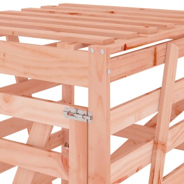 vidaXL Αποθήκευση Τροχήλατου Κάδου 84x90x128,5 εκ. Ξύλο Ψευδοτσούγκας