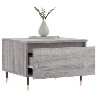 vidaXL Τραπεζάκια Σαλονιού 2 τεμ. Γκρι Sonoma 50x46x35cm Επεξ. Ξύλο