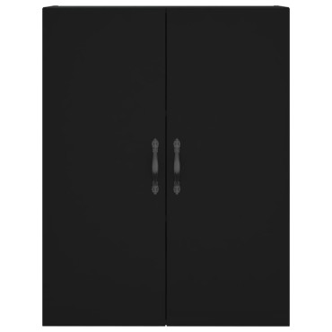 vidaXL Ντουλάπι Μαύρο 69,5x34x180cm από Επεξεργασμένο Ξύλο 1 τεμ.