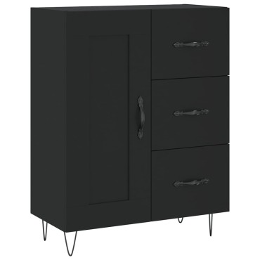 vidaXL Ντουλάπι Μαύρο 69,5x34x180cm από Επεξεργασμένο Ξύλο 1 τεμ.