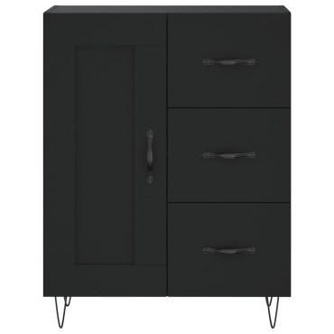 vidaXL Ντουλάπι Μαύρο 69,5x34x180cm από Επεξεργασμένο Ξύλο 1 τεμ.