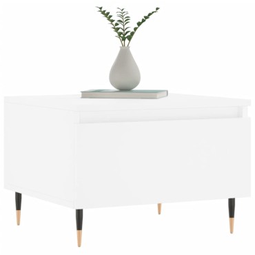 vidaXL Τραπεζάκια Σαλονιού 2 τεμ. Λευκά 50x46x35cm Επεξεργ. Ξύλο