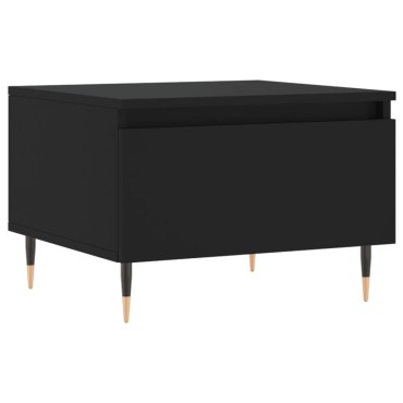 vidaXL Τραπεζάκια Σαλονιού 2 τεμ. Μαύρα 50x46x35cm Επεξεργ. Ξύλο