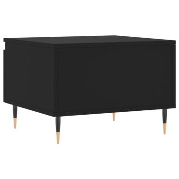 vidaXL Τραπεζάκια Σαλονιού 2 τεμ. Μαύρα 50x46x35cm Επεξεργ. Ξύλο