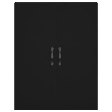 vidaXL Ντουλάπι Μαύρο 69,5x34x180cm από Επεξεργασμένο Ξύλο 1 τεμ.