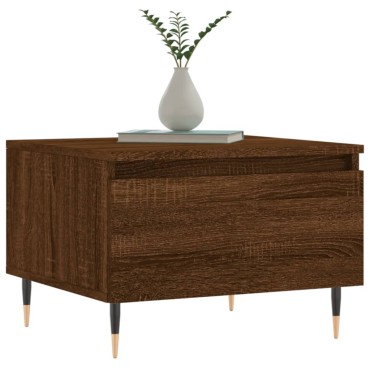 vidaXL Τραπεζάκια Σαλονιού 2 τεμ. Καφέ Δρυς 50x46x35cm Επεξ. Ξύλο
