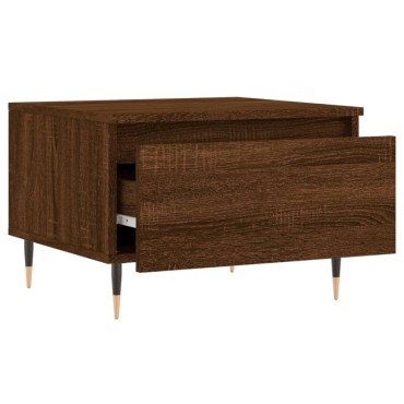 vidaXL Τραπεζάκια Σαλονιού 2 τεμ. Καφέ Δρυς 50x46x35cm Επεξ. Ξύλο