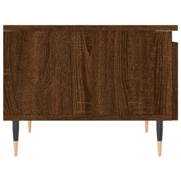 vidaXL Τραπεζάκια Σαλονιού 2 τεμ. Καφέ Δρυς 50x46x35cm Επεξ. Ξύλο