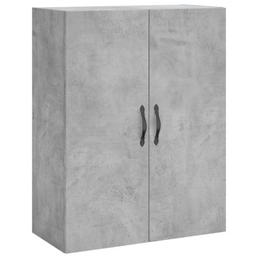 vidaXL Ντουλάπι Γκρι Σκυροδέματος 69,5x34x180cm Επεξεργασμένο Ξύλο 1 τεμ.