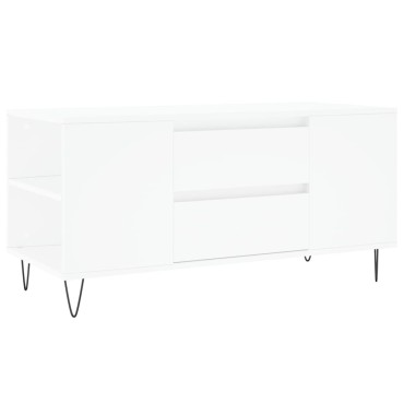 vidaXL Τραπεζάκι Σαλονιού Λευκό 102x44,5x50cm από Επεξεργασμένο Ξύλο 1 τεμ.