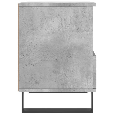 vidaXL Κομοδίνο Γκρι Σκυροδέματος 40x35x50cm από Επεξεργ. Ξύλο 1 τεμ.