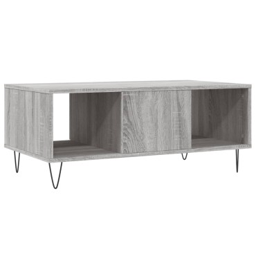 vidaXL Τραπεζάκι Σαλονιού Γκρι Sonoma 90x50x36,5cm Επεξεργασμένο Ξύλο 1 τεμ.