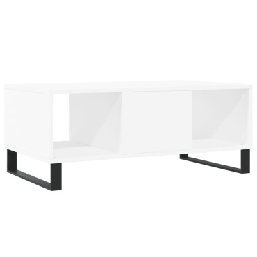 vidaXL Τραπεζάκι Σαλονιού Λευκό 90x50x36,5cm Επεξεργασμένο Ξύλο 1 τεμ.