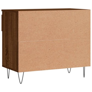 vidaXL Παπουτσοθήκη Καφέ Δρυς 70x36x60cm από Επεξεργασμένο Ξύλο