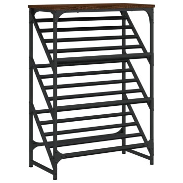 vidaXL Παπουτσοθήκη Καφέ Δρυς 60x30x85cm Επεξεργασμένο Ξύλο