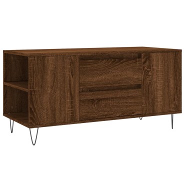 vidaXL Τραπεζάκι Σαλονιού Καφέ Δρυς 102x44,5x50cm Επεξεργασμένο Ξύλο 1 τεμ.