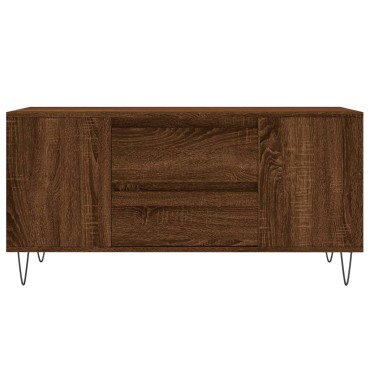 vidaXL Τραπεζάκι Σαλονιού Καφέ Δρυς 102x44,5x50cm Επεξεργασμένο Ξύλο 1 τεμ.