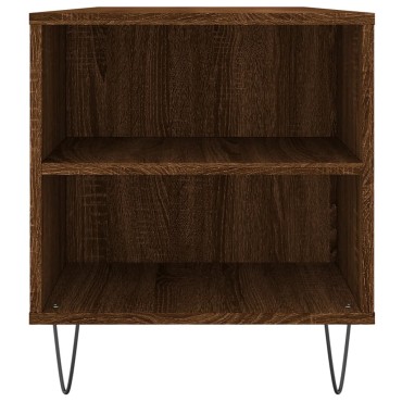 vidaXL Τραπεζάκι Σαλονιού Καφέ Δρυς 102x44,5x50cm Επεξεργασμένο Ξύλο 1 τεμ.