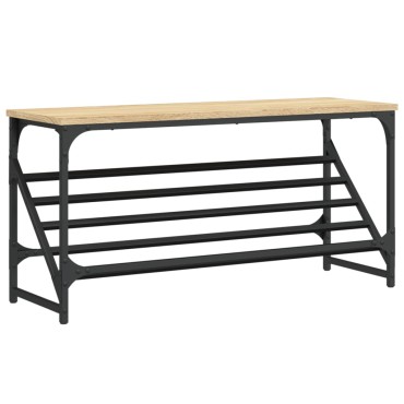 vidaXL Παπουτσοθήκη Sonoma Δρυς 90x30x45cm Επεξεργασμένο Ξύλο
