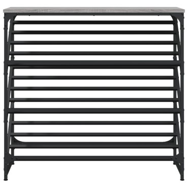vidaXL Παπουτσοθήκη Γκρι Sonoma 90x30x85cm από Επεξεργασμένο Ξύλο