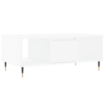 vidaXL Τραπεζάκι Σαλονιού Λευκό 90x50x36,5cm Επεξεργασμένο Ξύλο 1 τεμ.