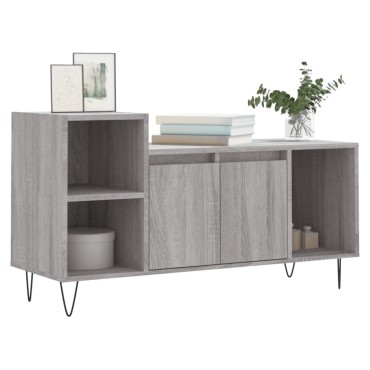 vidaXL Έπιπλο Τηλεόρασης Γκρι Sonoma 100x35x55cm από Επεξεργ. Ξύλο