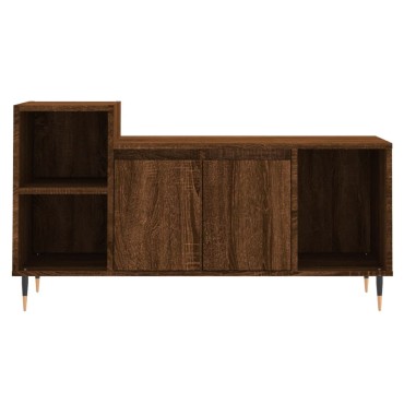 vidaXL Έπιπλο Τηλεόρασης Καφέ Δρυς 100x35x55cm Επεξεργασμένο Ξύλο