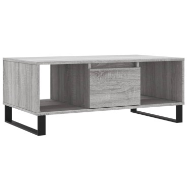 vidaXL Τραπεζάκι Σαλονιού Γκρι Sonoma 90x50x36,5cm Επεξεργασμένο Ξύλο 1 τεμ.