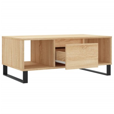 vidaXL Τραπεζάκι Σαλονιού Sonoma Δρυς 90x50x36,5cm Επεξεργασμ. Ξύλο 1 τεμ.