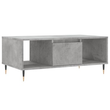 vidaXL Τραπεζάκι Σαλονιού Γκρι Σκυροδ. 90x50x36,5cm Επεξεργ. Ξύλο 1 τεμ.
