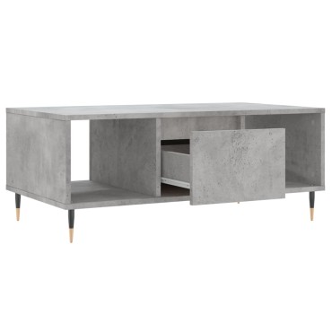 vidaXL Τραπεζάκι Σαλονιού Γκρι Σκυροδ. 90x50x36,5cm Επεξεργ. Ξύλο 1 τεμ.