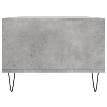 vidaXL Τραπεζάκι Σαλονιού Γκρι Σκυροδ. 90x50x36,5cm Επεξεργ. Ξύλο 1 τεμ.