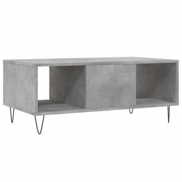 vidaXL Τραπεζάκι Σαλονιού Γκρι Σκυροδ. 90x50x36,5cm Επεξεργ. Ξύλο 1 τεμ.