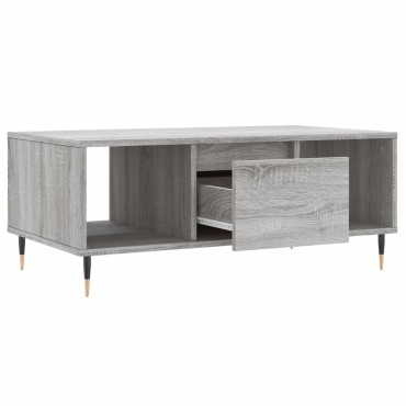 vidaXL Τραπεζάκι Σαλονιού Γκρι Sonoma 90x50x36,5cm Επεξεργασμένο Ξύλο 1 τεμ.