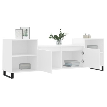 vidaXL Έπιπλο Τηλεόρασης Λευκό 160x35x55cm Επεξεργασμένο Ξύλο