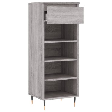 vidaXL Παπουτσοθήκη Γκρι Sonoma 40x36x105cm από Επεξεργασμένο Ξύλο