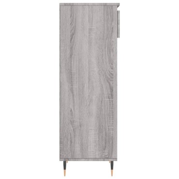 vidaXL Παπουτσοθήκη Γκρι Sonoma 40x36x105cm από Επεξεργασμένο Ξύλο