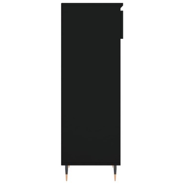vidaXL Παπουτσοθήκη Μαύρη 40x36x105cm από Επεξεργασμένο Ξύλο