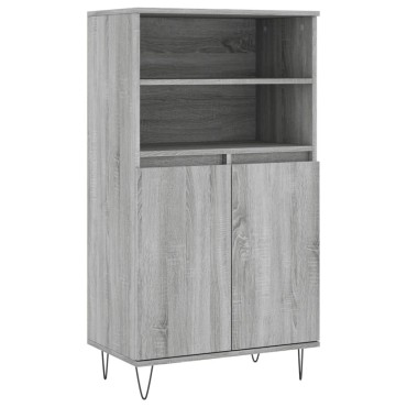 vidaXL Ντουλάπι Γκρι Sonoma 60x36x110cm από Επεξεργασμένο Ξύλο 1 τεμ.