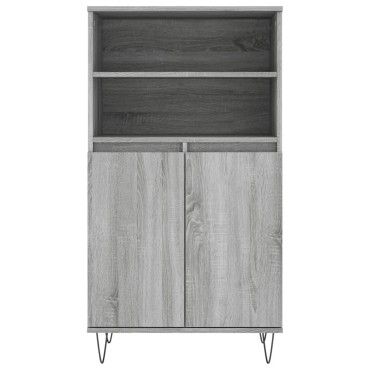 vidaXL Ντουλάπι Γκρι Sonoma 60x36x110cm από Επεξεργασμένο Ξύλο 1 τεμ.