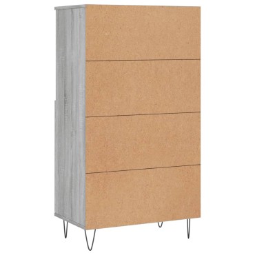 vidaXL Ντουλάπι Γκρι Sonoma 60x36x110cm από Επεξεργασμένο Ξύλο 1 τεμ.