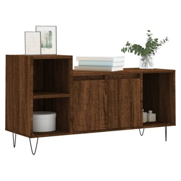 vidaXL Έπιπλο Τηλεόρασης Καφέ Δρυς 100x35x55cm Επεξεργασμένο Ξύλο