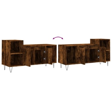 vidaXL Έπιπλο Τηλεόρασης Καπνιστή Δρυς 100x35x55cm Επεξ. Ξύλο