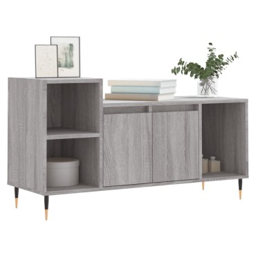 vidaXL Έπιπλο Τηλεόρασης Γκρι Sonoma 100x35x55cm από Επεξεργ. Ξύλο