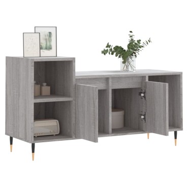 vidaXL Έπιπλο Τηλεόρασης Γκρι Sonoma 100x35x55cm από Επεξεργ. Ξύλο