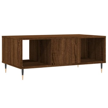 vidaXL Τραπεζάκι Σαλονιού Καφέ Δρυς 90x50x36,5cm Επεξεργασμ. Ξύλο 1 τεμ.