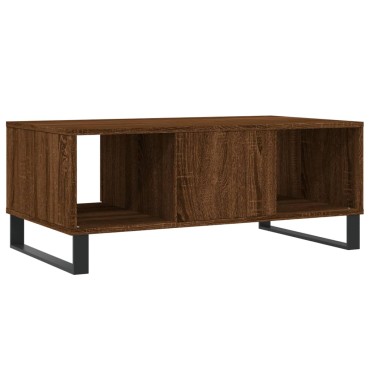vidaXL Τραπεζάκι Σαλονιού Καφέ Δρυς 90x50x36,5cm Επεξεργασμ. Ξύλο 1 τεμ.