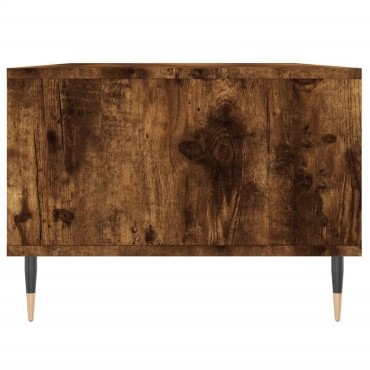 vidaXL Τραπεζάκι Σαλονιού Καπνιστή Δρυς 90x50x36,5cm Επεξεργ. Ξύλο 1 τεμ.